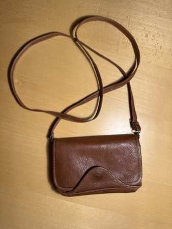 Elegante Vintage Borsella Ledertasche, Umhängetasche