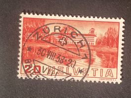 Schweiz 1938 BIT 20 Rp Vollstempel ZÜRICH 1 30.VIII.38