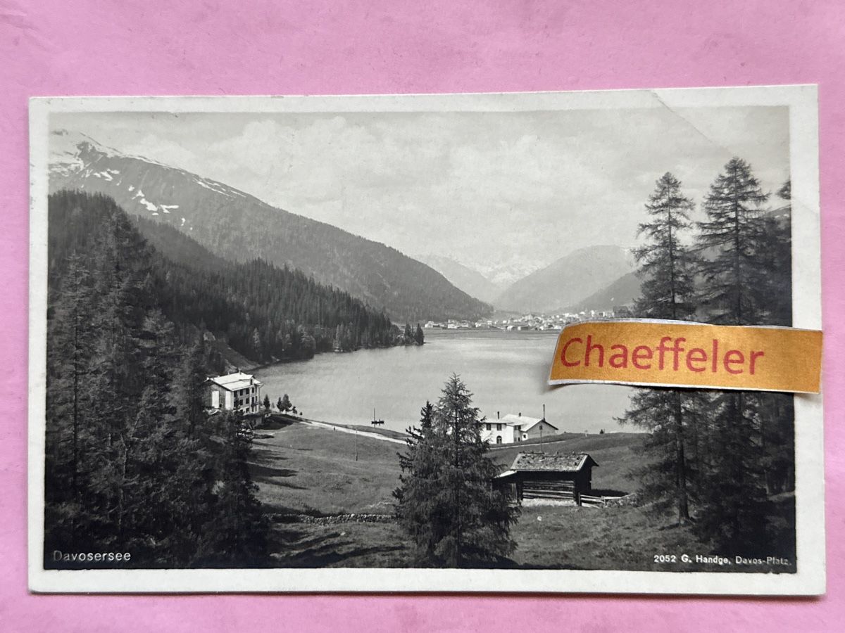 Ansichtskarten: 1922 Davosersee – Gebraucht aus Zürich von Chaeffeler