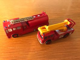 2x LKW Tanklöschwagen Leiterwagen Feuerwehr