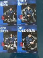 4 ZSC Lions Autogrammkarten Saison 2026/27 signiert