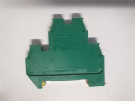 Doppelstockklemme DIN35 4mm² gelb/grün 3430/4V Schraubklemme