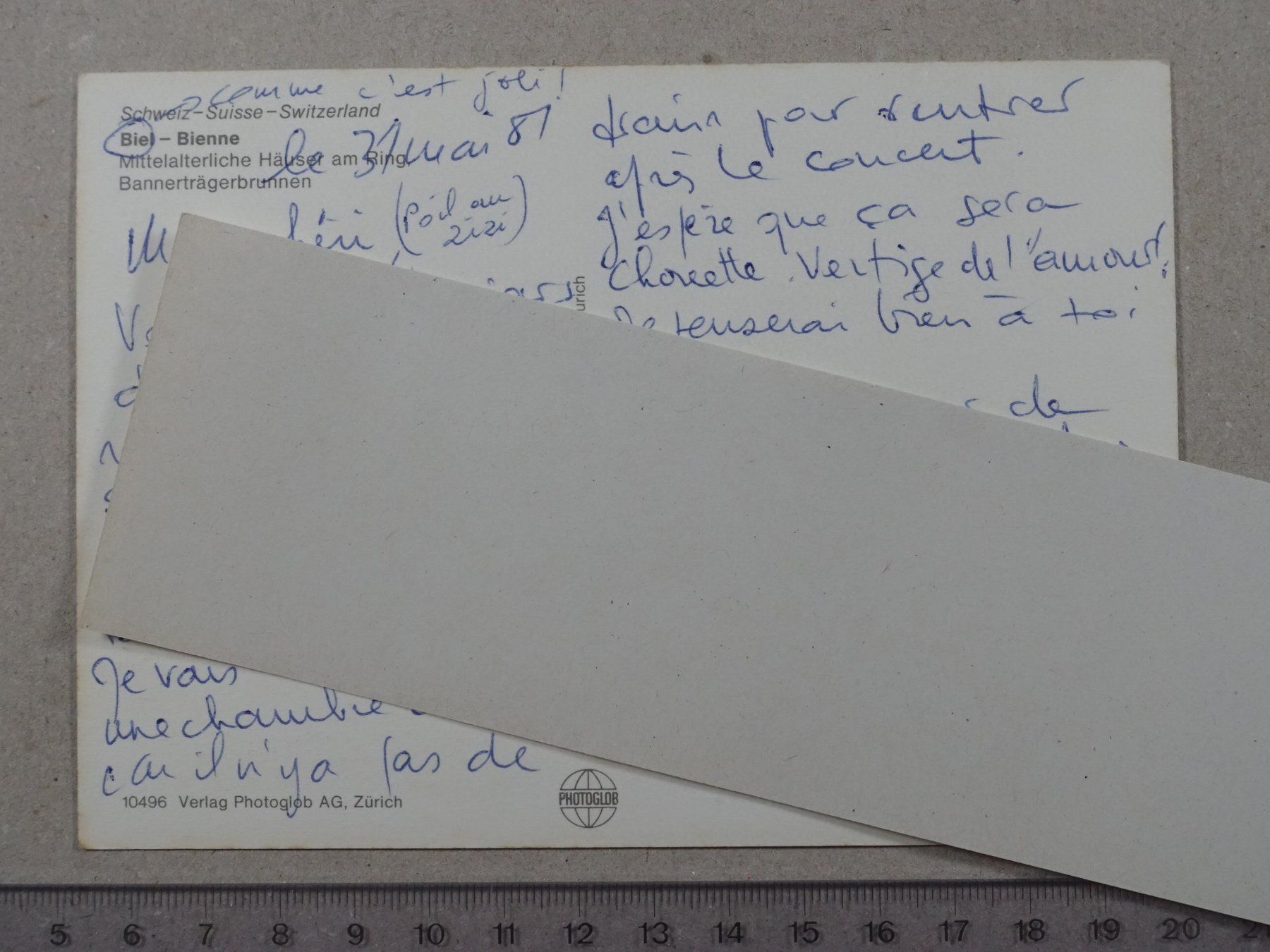 Cartoline postali: Biel, Bienne, mittelalterliche Häuser am Ring – Usato da Lenzburg venduto da fh1 1