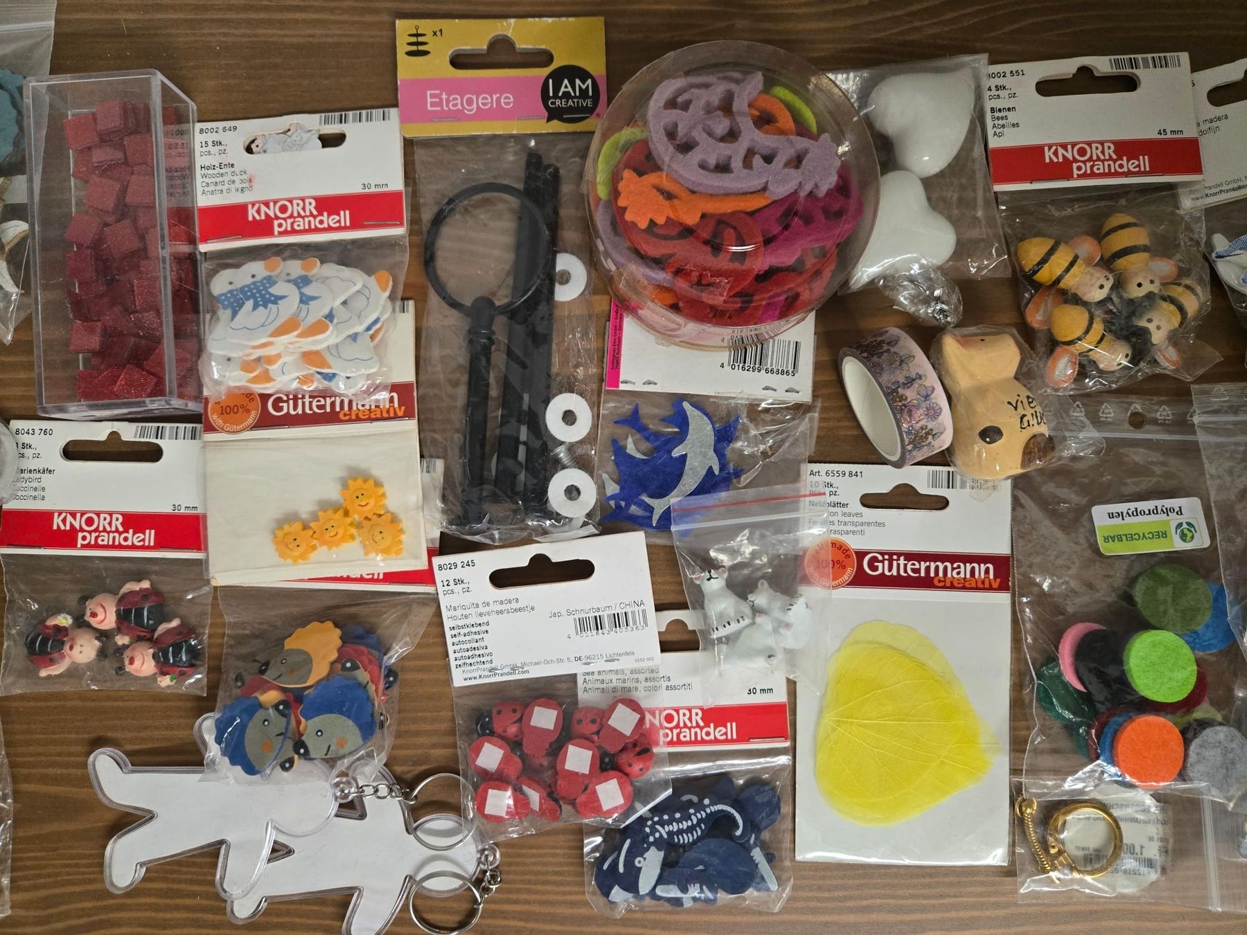 Kit bricolage: Bastelset Knöpfe Perlen Holzdeko DIY Materialmix – Nuovo (secondo la descrizione) da Rheinsulz venduto da Dred 1