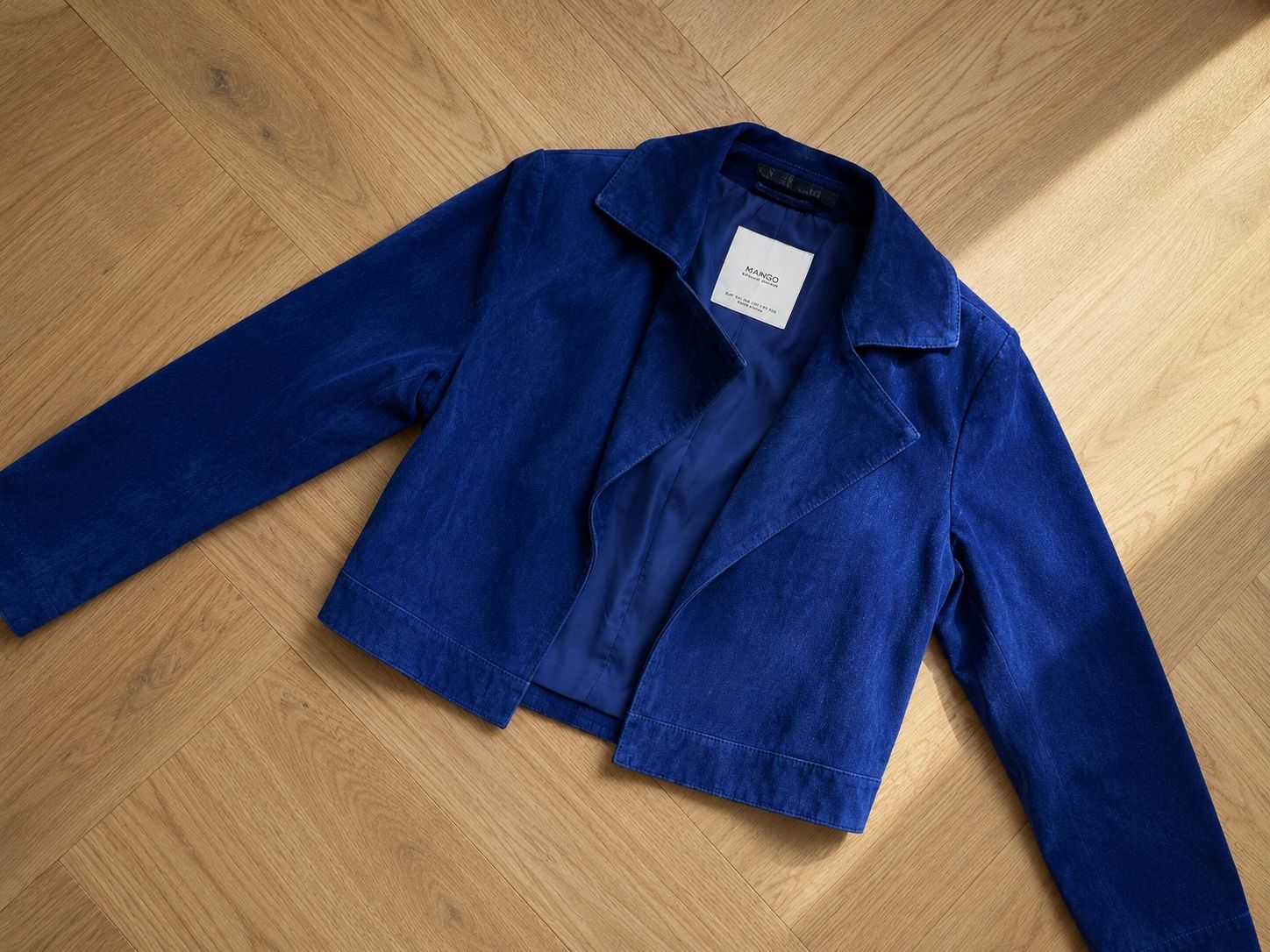 Giacche: Blue natural suede leather jacket, S – Usato da Sattel venduto da Zlata1 3