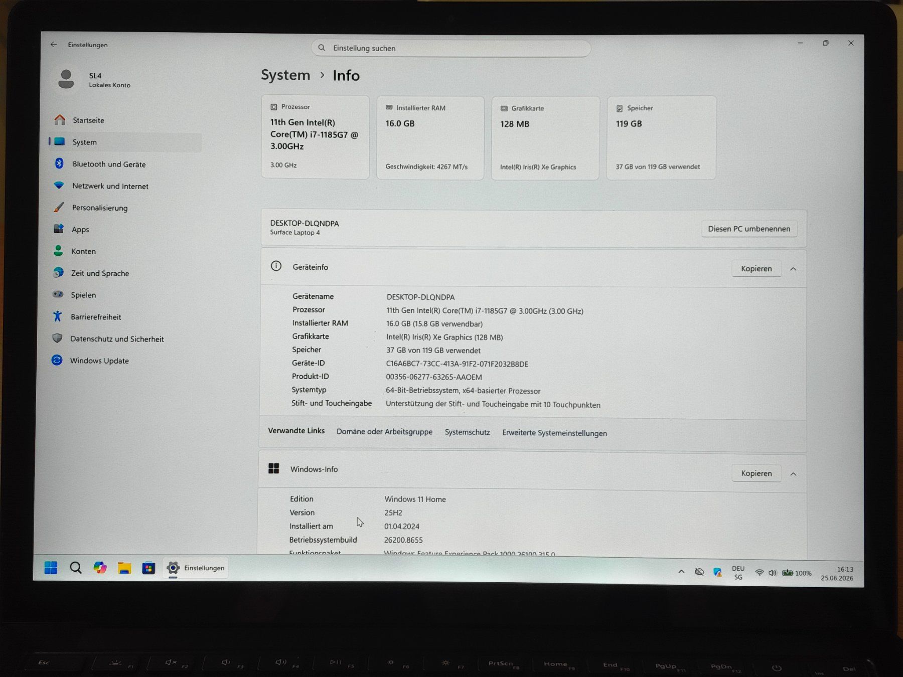 Microsoft Portables: Microsoft Surface Laptop 4 - i7-1185g7 - 16gb Ram – Défectueux à Zürich par DonBodo 8