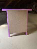 Pinwand Rosa Holz/ Doppelseitig Pinwand