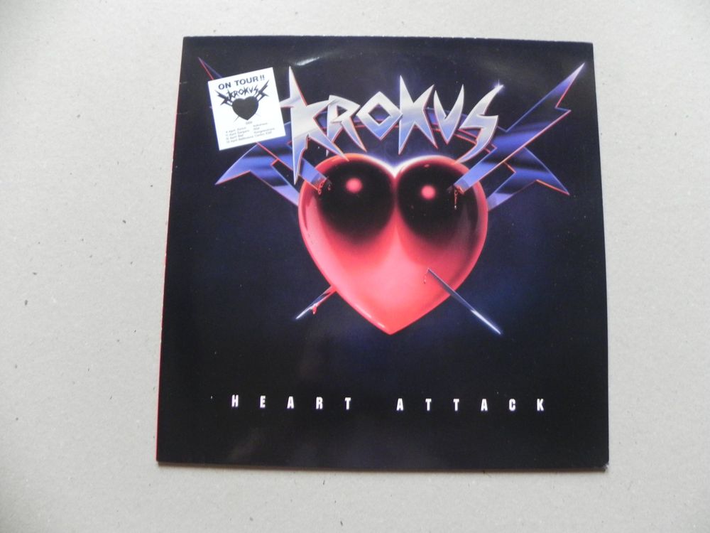 LP CH Schweiz Hardrock Band Krokus 1988 Heart Attack (D'occasion