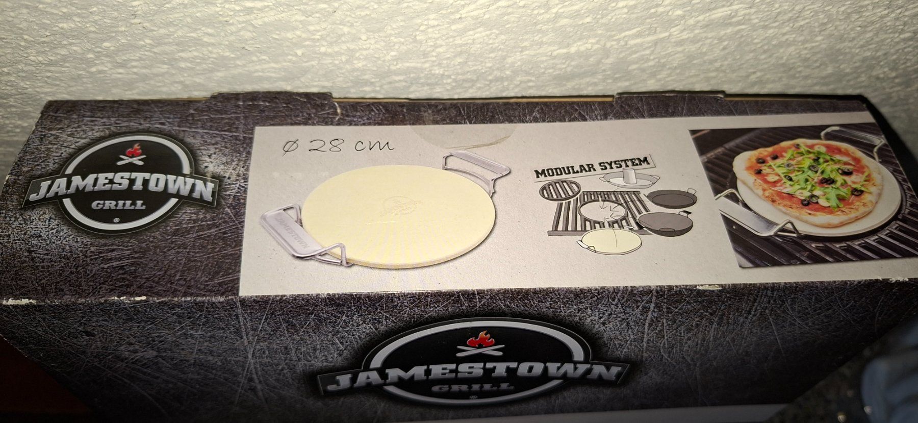 Griglie: Pizzastein für Grill 28cm Durchmesser – Nuovo e nell'imballaggio originale da Herrenschwanden venduto da dvonburg 3