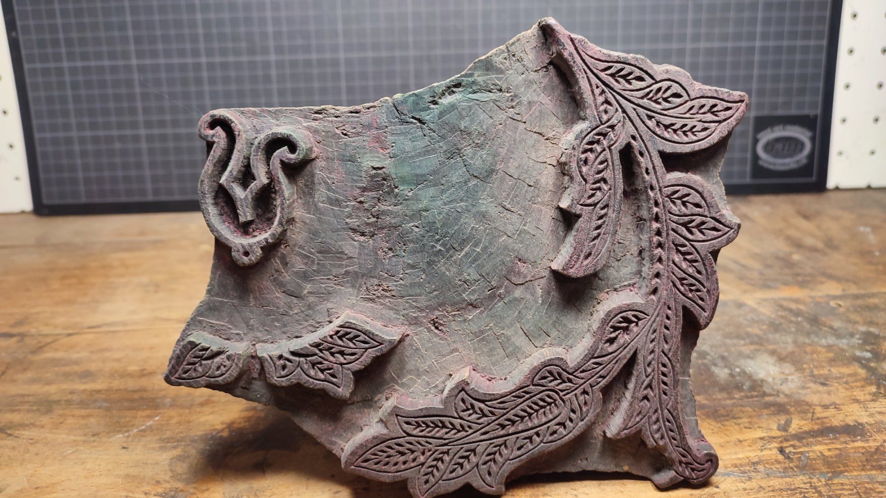 Timbri: Wunderschöner alter Textil Stempel – Usato da Gelterkinden venduto da MYSTOREFORYOU4460 5