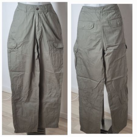 neu! S 36 38 leichte Bagypant Cargohose Sommerhose olive