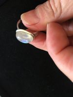 Fingerring edelstein labradorit