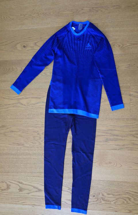 2x Unisex Kinder Thermounterwäsche Langarm Top & Lange Hose Gr. 3-4 Jahre | Atmungsaktiv & Wärmend