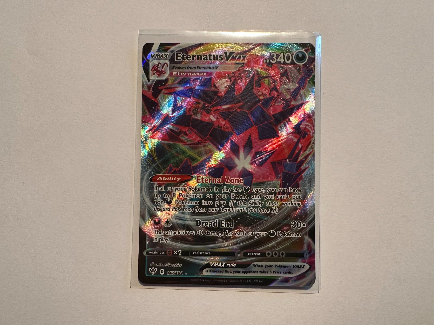 Pokémon Carte collezionabili: Eternatus Vmax Darkness Ablaze EN – Usato da Hagendorn venduto da Pokecollectorch