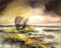 Cristian Weppe - peintre français - Etang d'Hamel (1979)