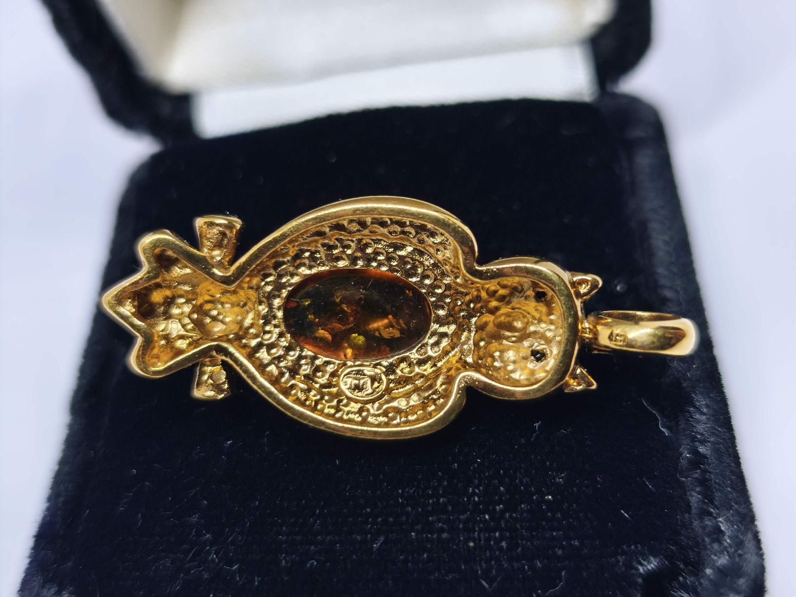 Pierre Lang Ciondoli: Gold Anhänger Eule Bernstein 🌻Pierre Lang – Usato da St. Gallen venduto da GIULESGG 4