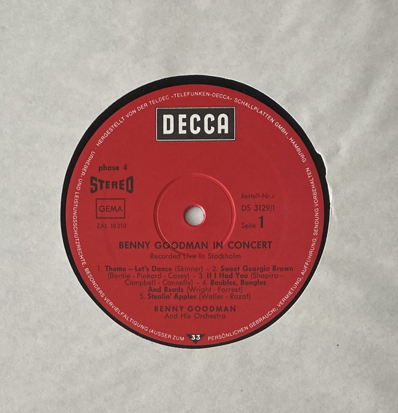 Vinyles: Benny Goodman and his Orchestra – D'occasion à Flums par Empe1 3