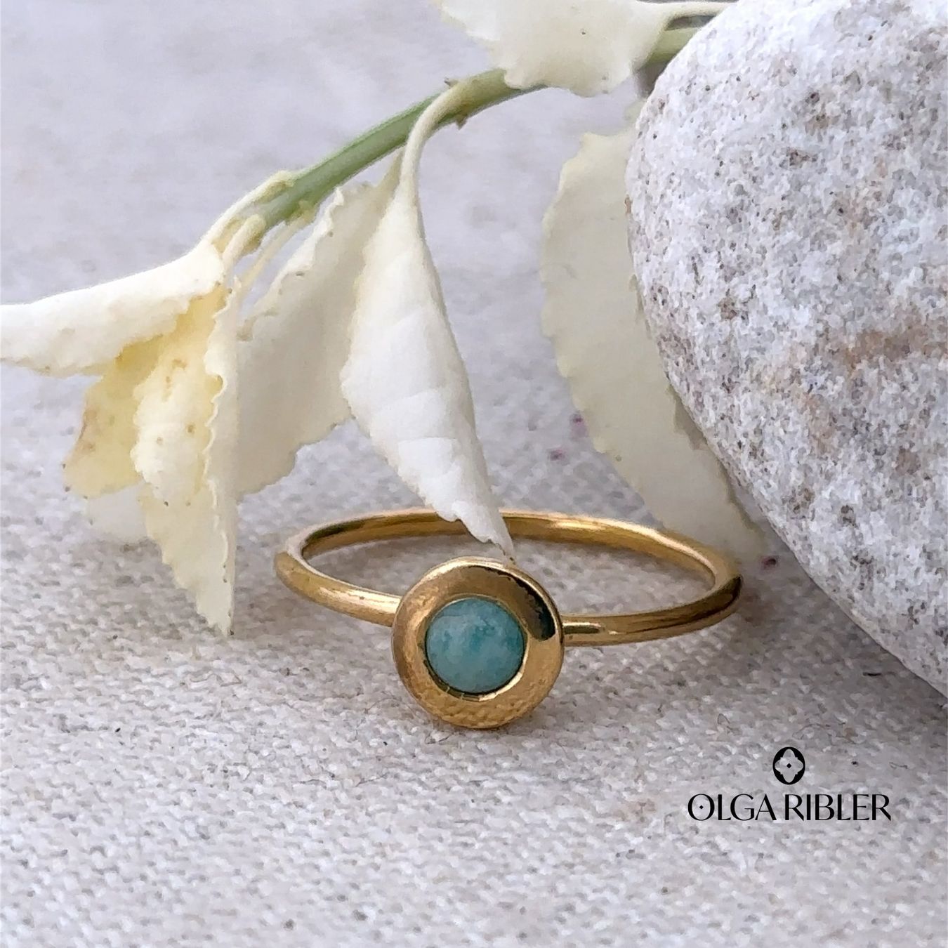 Olga Ribler Anelli: Feiner Silber Ring 925 mit Amazonite Grösse 57 – Nuovo (secondo la descrizione) da Luzern venduto da Schmuckoutlet 5