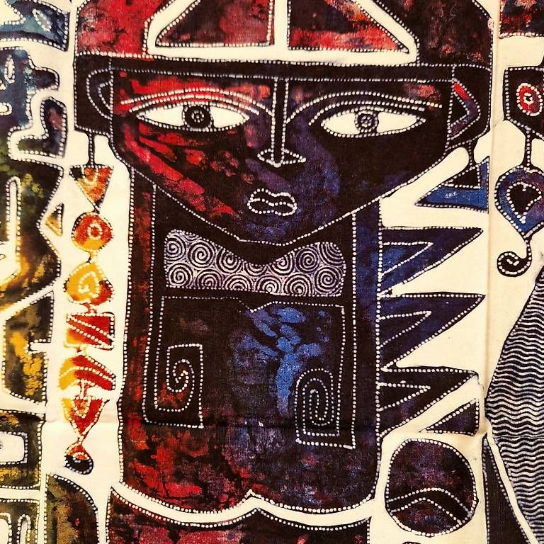 Dipinti: Batik - signé par artiste – Usato da Lausanne venduto da fclaus-2009 3