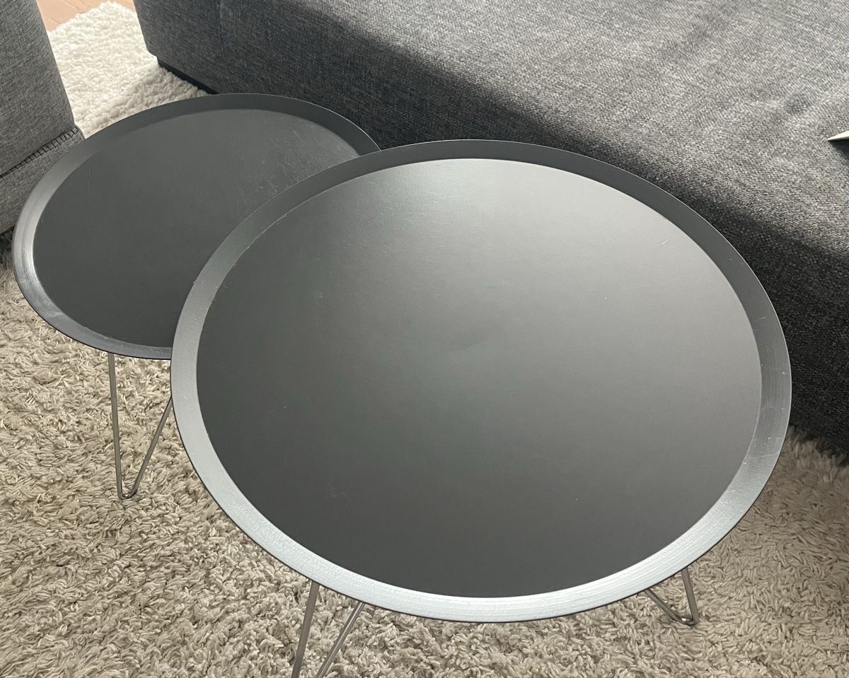 Tavoli: Runde Couchtische grau 2 Stk. – Usato da Wichtrach venduto da Katlile