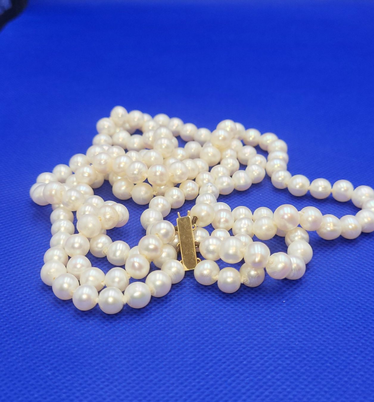 Catenine: Perlen Collier Mit 18 Karat 750 Gold Verschluss – Usato da Wald ZH venduto da Aniade 1