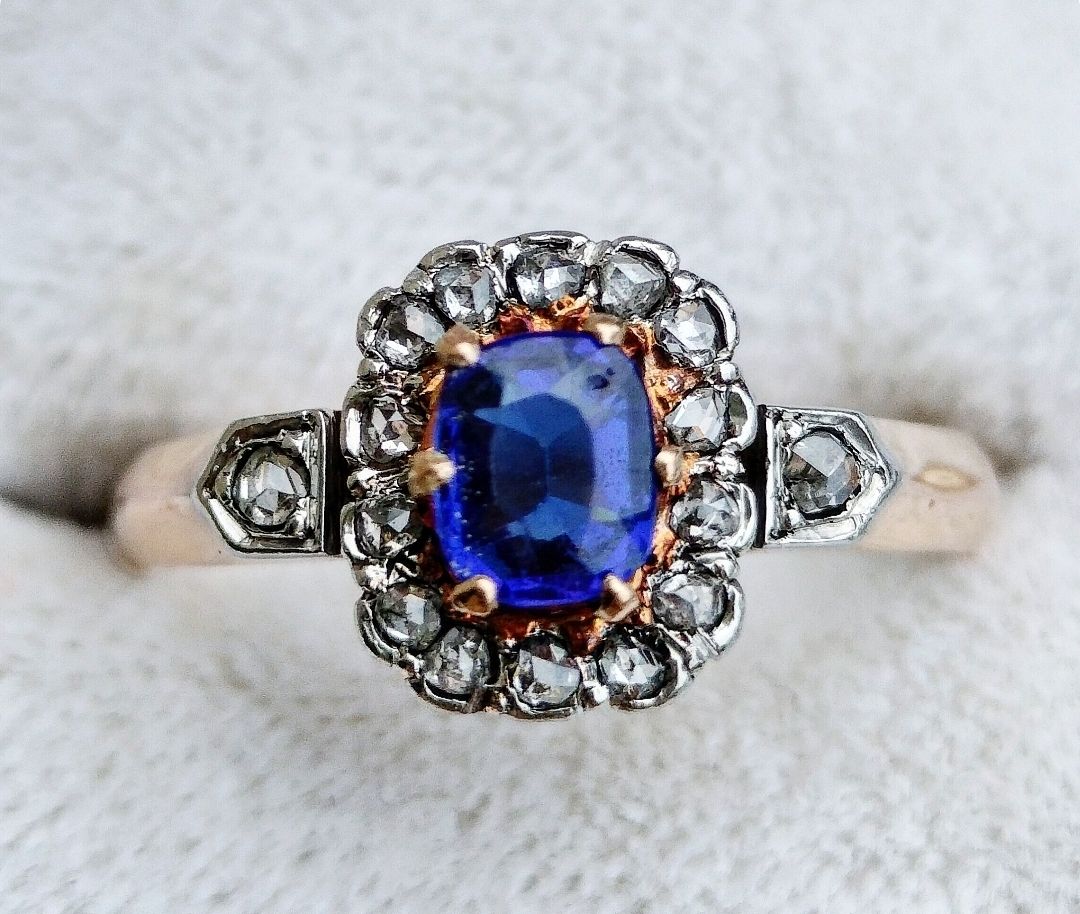 Anelli: Antiker Lolith Diamant 750 18ct Gold Ring – Usato da schwyz venduto da larry91sz 4