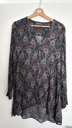 Damen Tunika Paisley Muster
