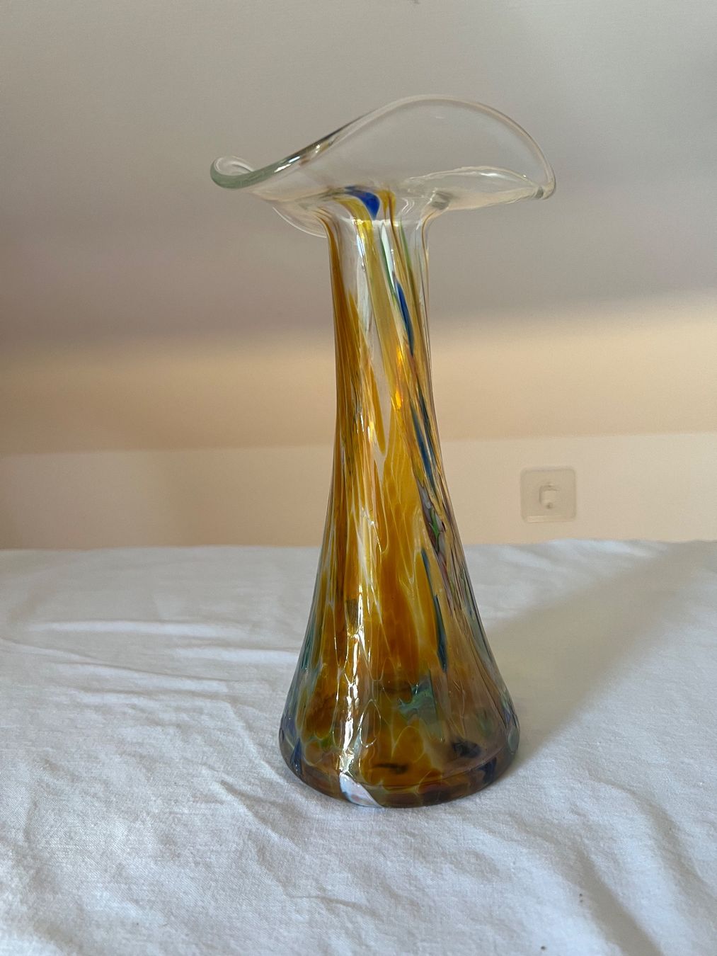 Vasi & Recipienti: Glas Vase bunt gemustert – Usato da Neukirch / Egnach venduto da Taucher68
