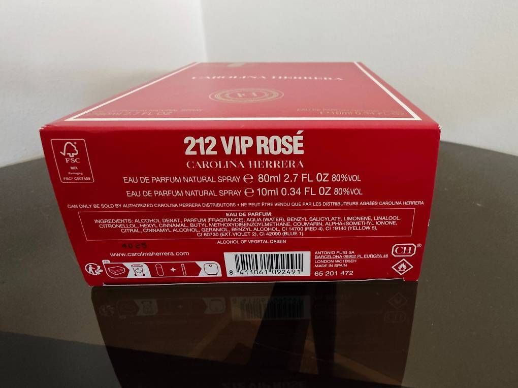 Profumi & Eau de Toilette: Carolina Herrera 212 VIP Rose 80+10ml – Usato da Zürich venduto da pre_t7fd 3