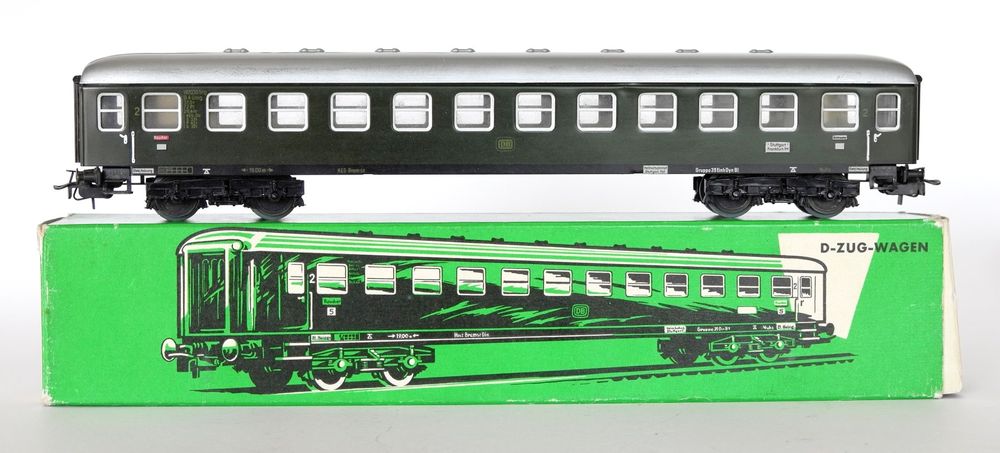 Märklin H0 2 D-Zugwagen 4022, sehr guter Zustand, OVP, 1959 | Kaufen ...