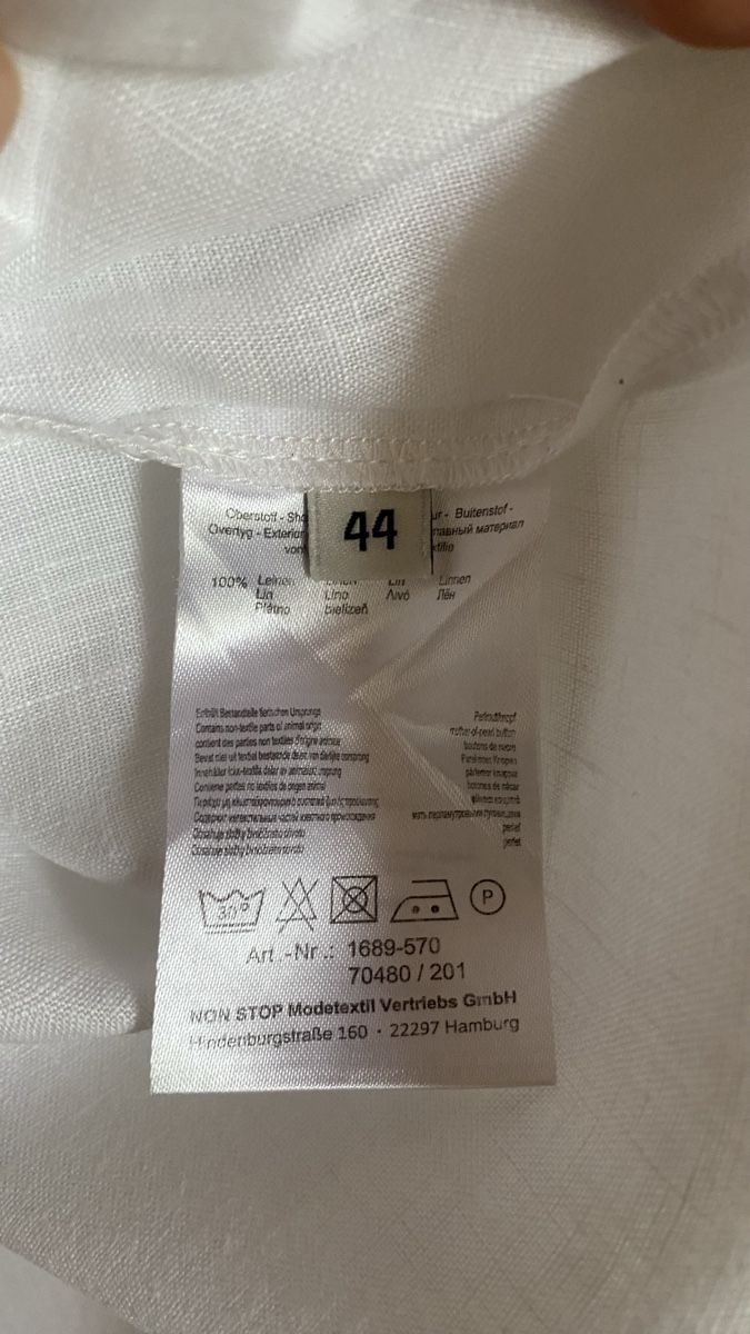 Tuniche: Malvin tolle weisse Leinentunika Gr. 44 – Usato da Pfäffikon SZ venduto da Anita8808 2