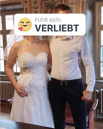 Traumhaftes Hochzeitskleid, Grösse 40-42, einmal getragen