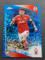 Morgan Gibbs-White Blue /150 Topps Chrome 25-26