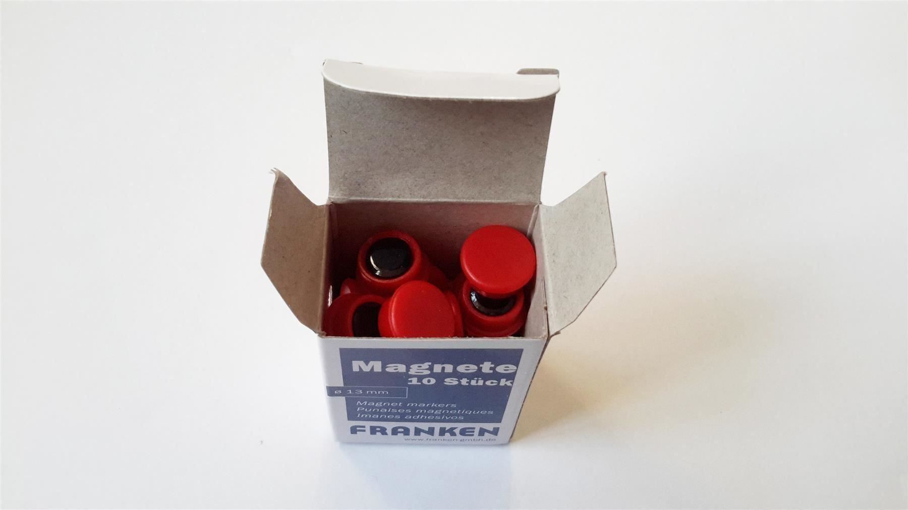 Calamite: Magnete 10 Stück, 13 mm, rot – Nuovo e nell'imballaggio originale da St. Gallen venduto da cointec 6
