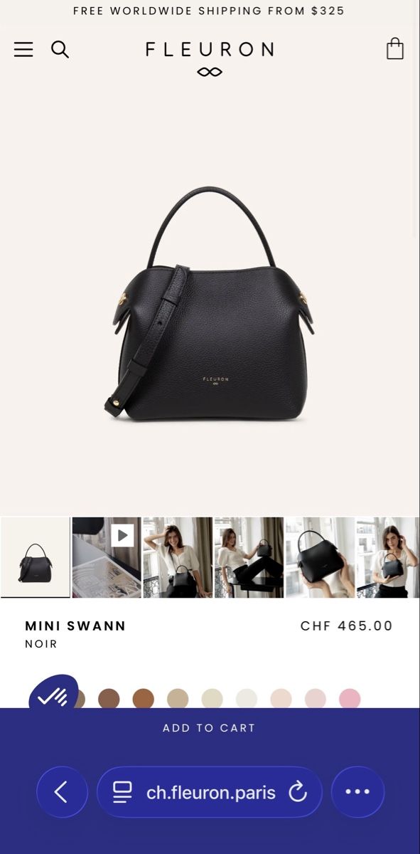 Borse da donna: Fleuron Mini Swann schwarz – Nuovo (secondo la descrizione) da Bennwil venduto da mdm13 7