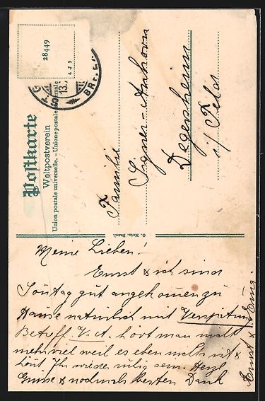 Cartes postales: St. Gallen, Teilansicht mit Kirche, Pano – D'occasion à Berlin par bartko-reher 1