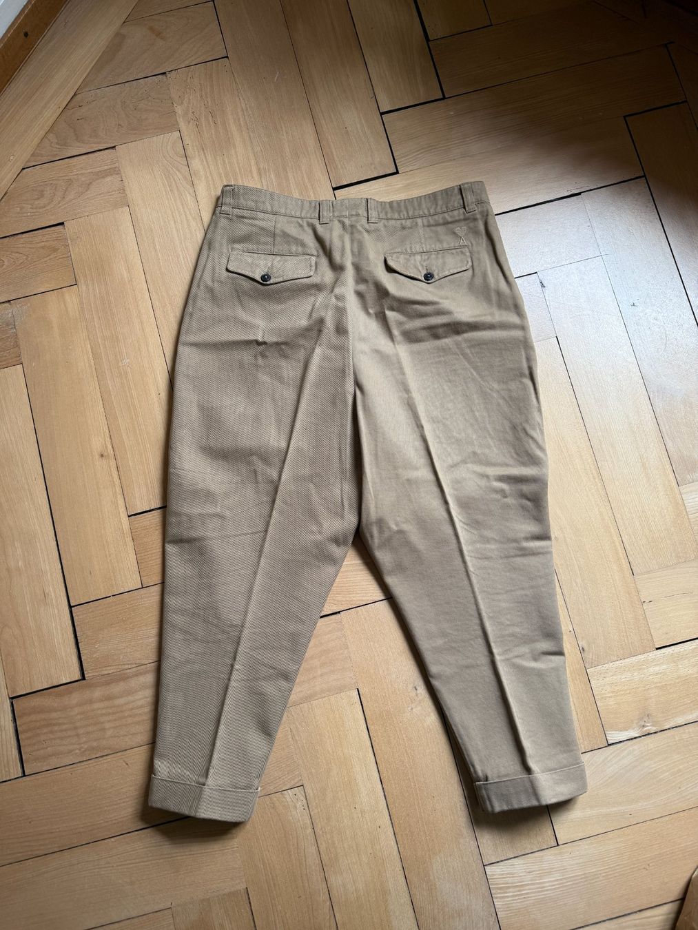 Pantaloni: AMI ALEXANDRE MATTIUSSI - Hose hellbraun L – Usato da Zürich venduto da Diazaio 3