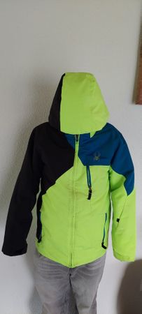 Spyder Skijacke grün blau schwarz Grösse 152 gebraucht