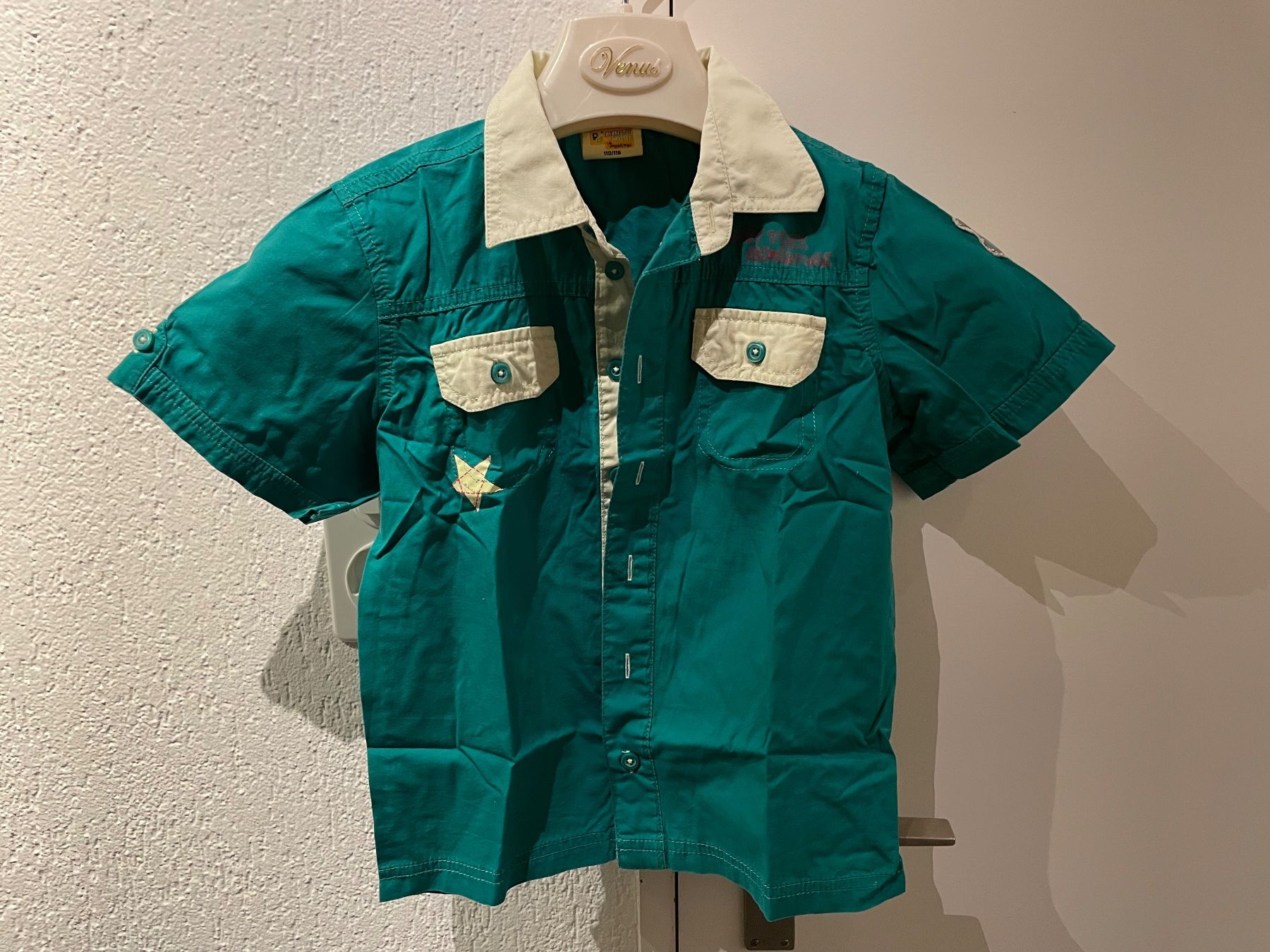 Camicie, T-shirt & Polo: Kurzarm-Hemd von impidimpi (Aldi) Grösse 116 – Usato da Pfäffikon ZH venduto da rue78