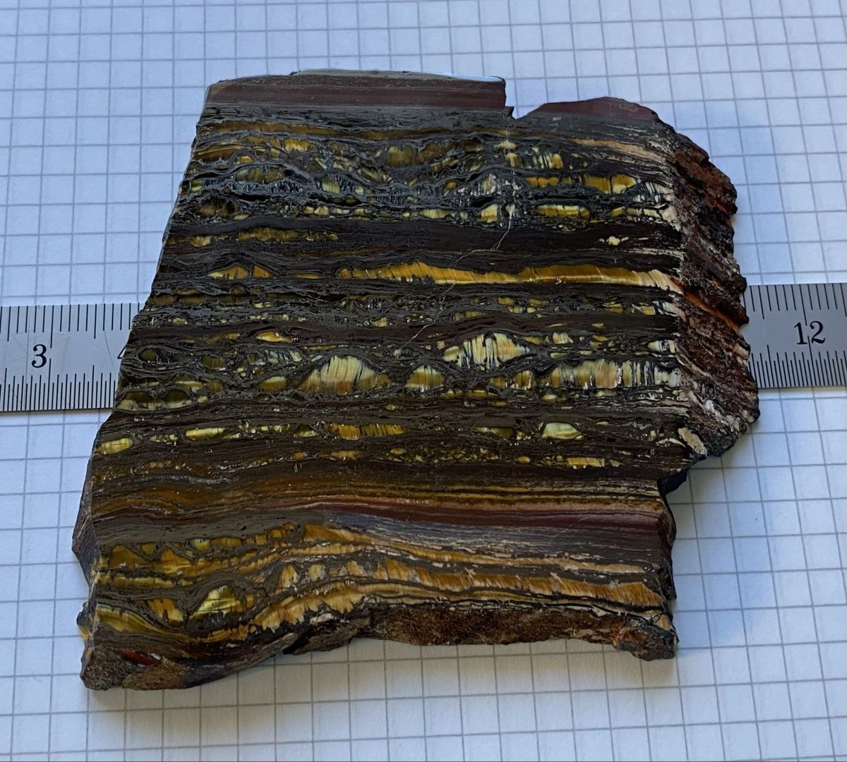 Mineralien & Heilsteine: Schöne Tiegereisen Platte  – Gebraucht aus Selzach von 321compac 4