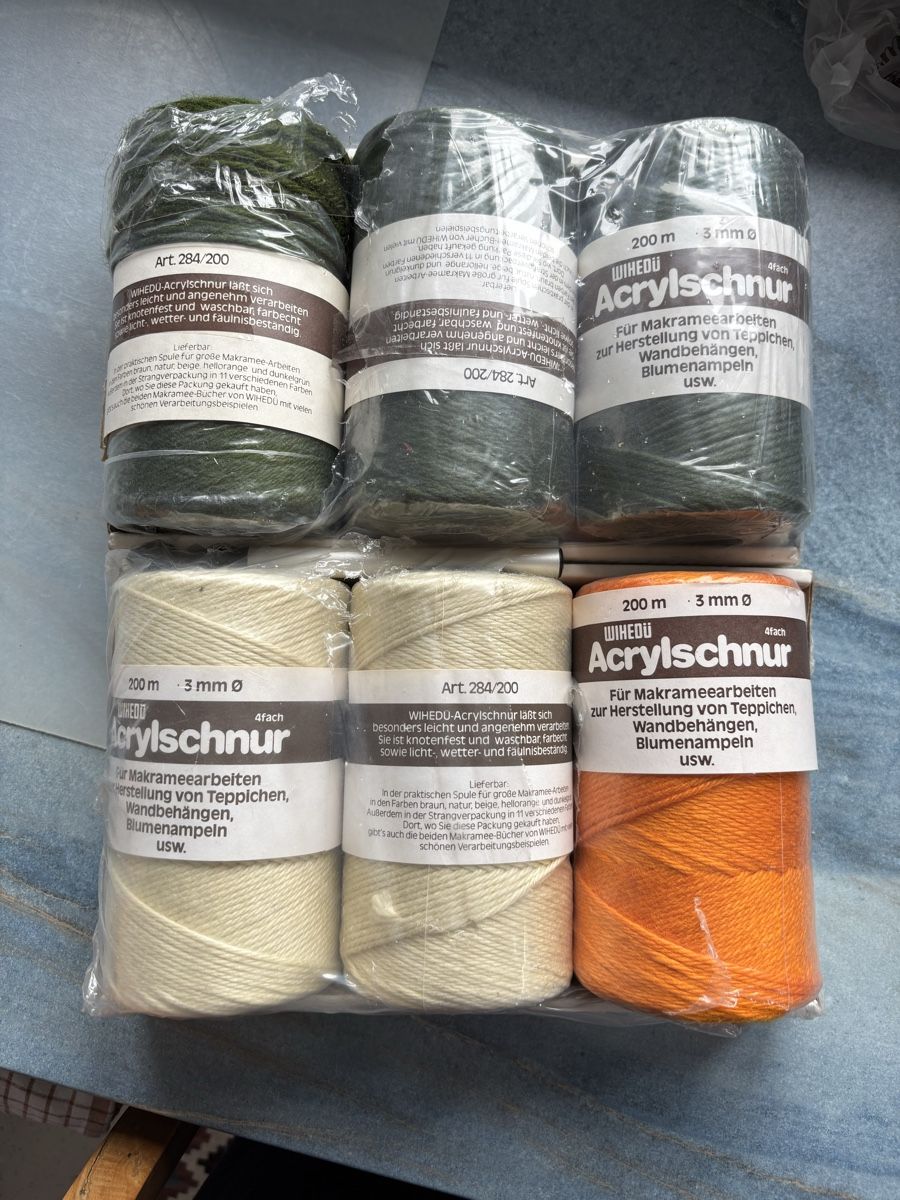 Cordicelle & Fili: Acrylschnur neu – Nuovo (secondo la descrizione) da Kesswil venduto da Branca-01 7