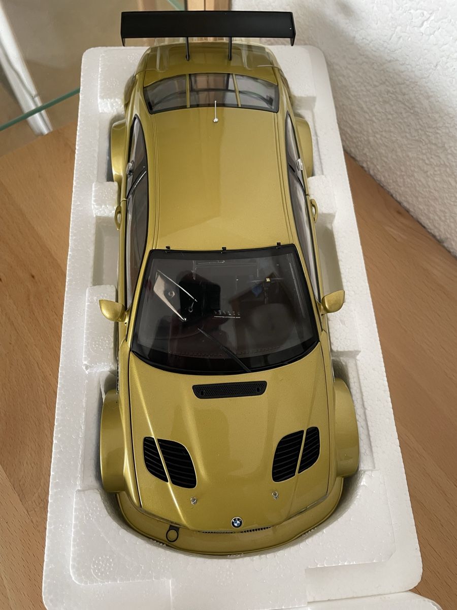 BMW Modellini d'auto: BMW m3 GTR Gold 1/18 – Nuovo e nell'imballaggio originale da Obergösgen venduto da Camaro_zl1 2
