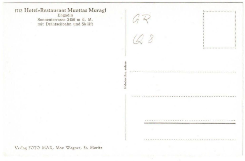 Cartes postales: St. Moritz - Standseilbahn Muottas Muragl – D'occasion à Binningen par Mountainrider 1