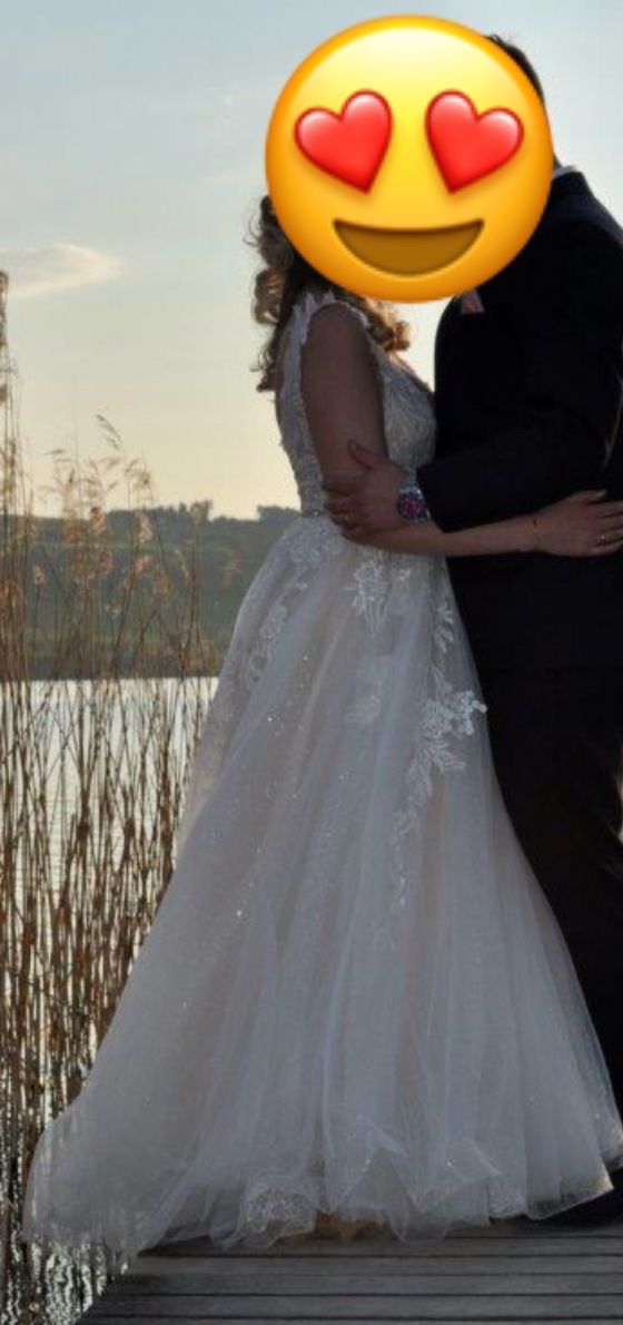 Vestiti: Hochzeitskleid inkl. Schleier - Gr. 38 – Usato da Oftringen venduto da Studi_Kobra 1