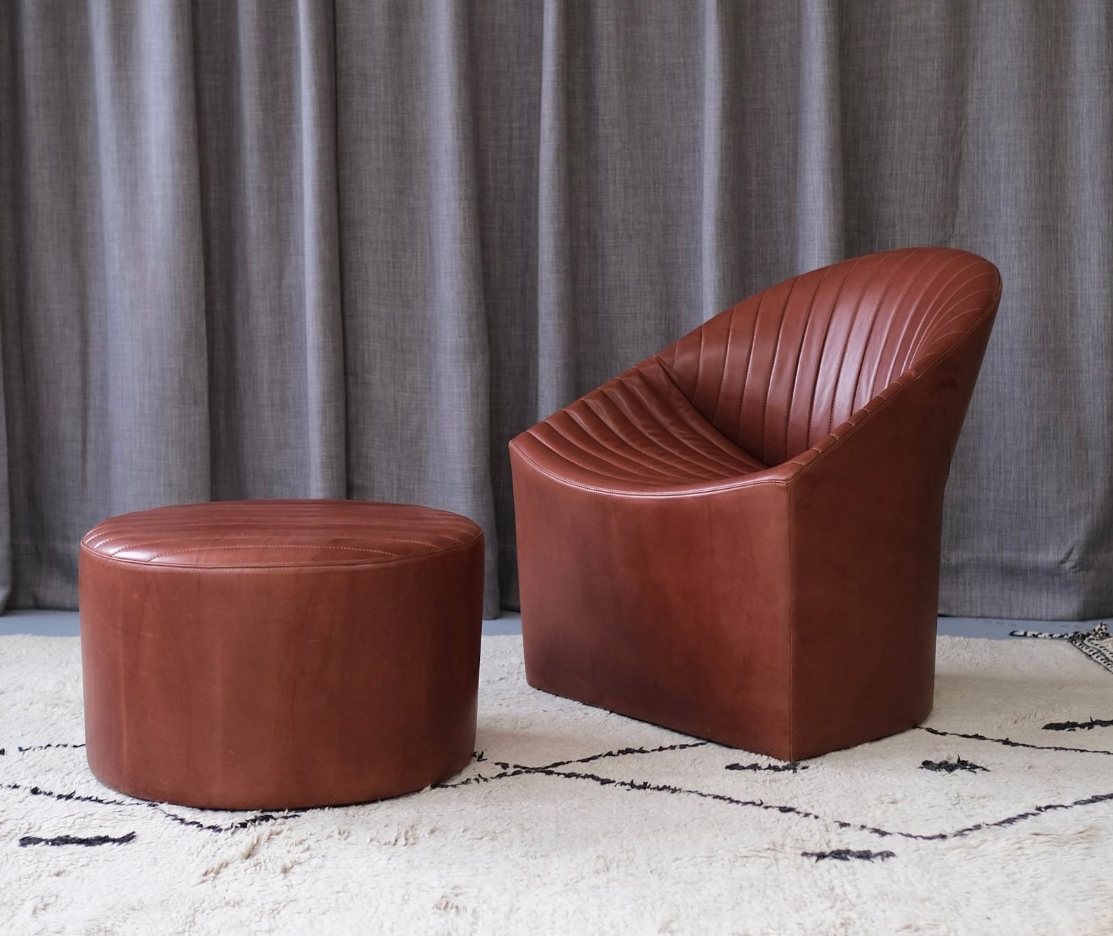 Wittmann Sessel: Oyster Sessel & Hocker von Wittmann – Gebraucht aus Bern von Zmodern_CON 5
