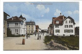 Au (SG) Rheintal - Dorfstrasse mit Wohnhäusern - um 1910