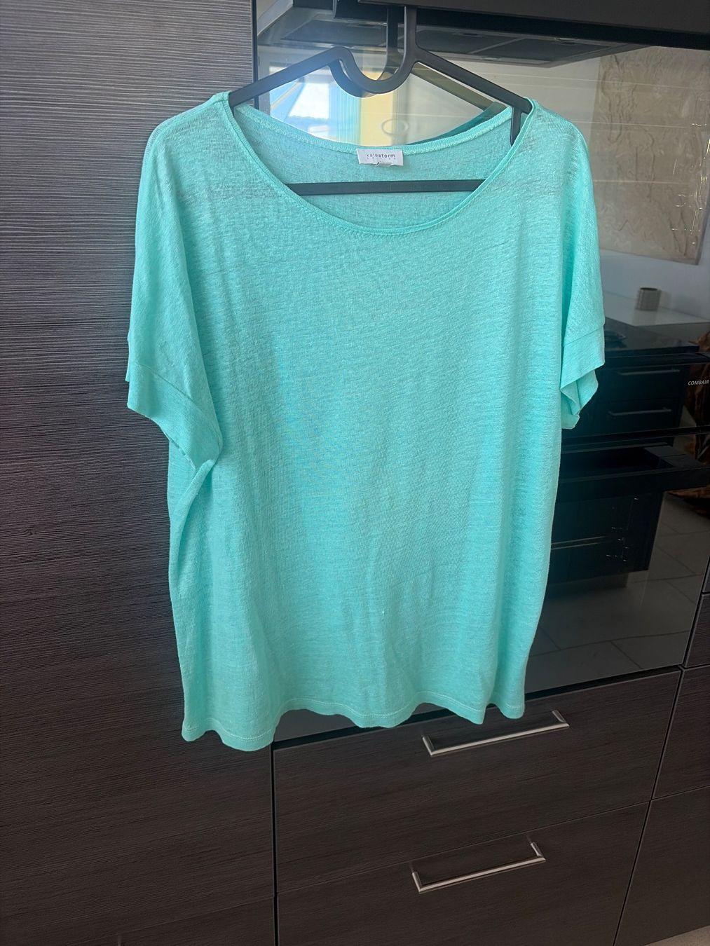 T-shirt: T-Shirt aus Leinen & Seide Garn, Mint/Türkis Gr. M – Nuovo e nell'imballaggio originale da Wallisellen venduto da Lan_82sz 1