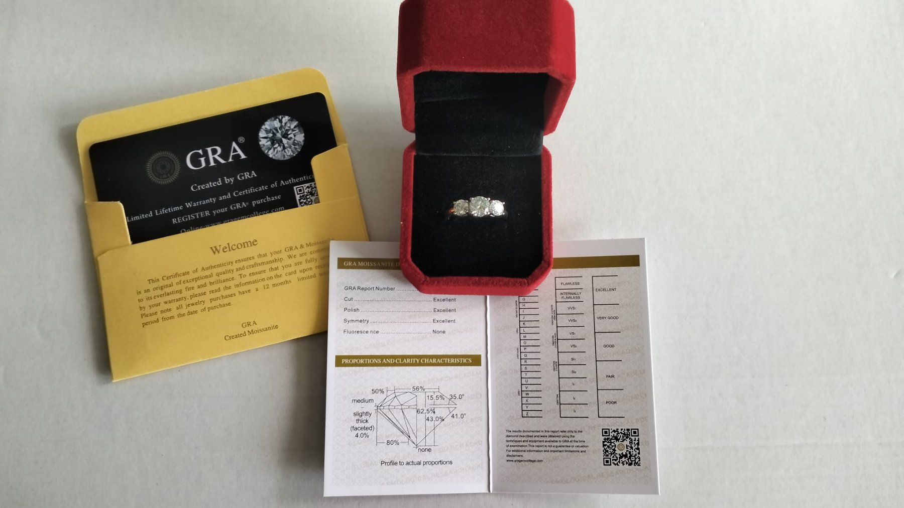 Anelli: Moissanit 4ct. Ring D VVS1 GRA 54.4mm – Nuovo e nell'imballaggio originale da Uerkheim venduto da Kaufoption 1