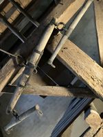 Altes Zugwaage Joch aus Holz und Eisen gebraucht