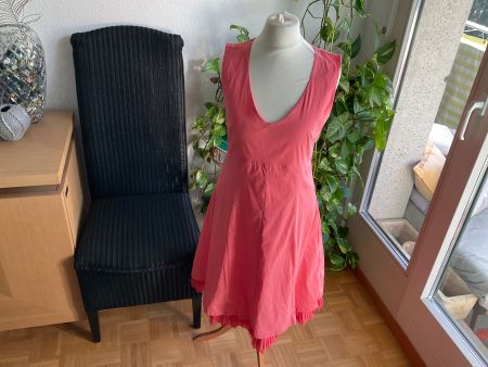 Superbe robe corail MYRINE&ME Lagenlook, t. S neuve